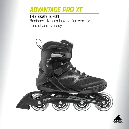 Vista 2 de Rollerblade Men's Advantage Pro XT Black/Silver Skates