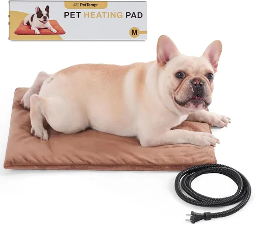 Vista 24 de Almohadilla térmica para mascotas para gatos, perros, interiores y exteriores, impermeable, con calefacción, cama para gatos, cama climatizada