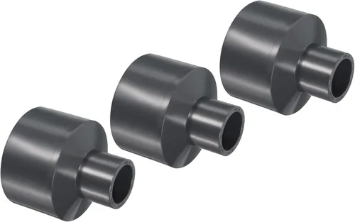 Vista 31 de PATIKIL UPVC Reductor de tubería de montaje de 1-1/2 "x 1" Socket Schedule 80, conector adaptador de acoplamiento recto, gris