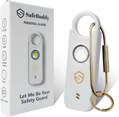 Vista 8 de Alarma personal para mujeres, hombres, niños, ancianos, defensa personal – diseñada por mujeres de 140 dB con altavoces adicionales de alarma