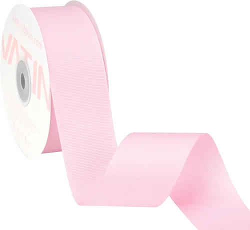 Vista 215 de VATIN Cinta de Grogrén Negra, 1-1/2" x 50 Yardas Continuas, Cinta de Grogrén de Poliéster Negra, Usar para Lazos de Bricolaje, Accesorios