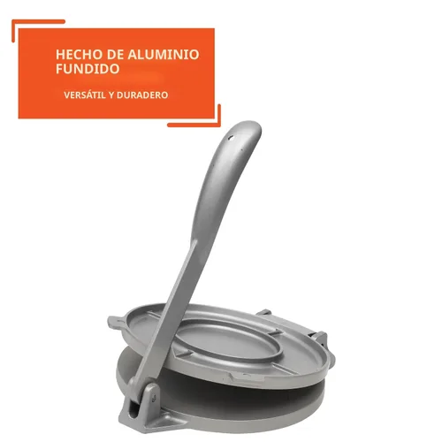Vista 3 de IMUSA USA - Prensa para tortillas, 8 pulgadas, color plateado Gris