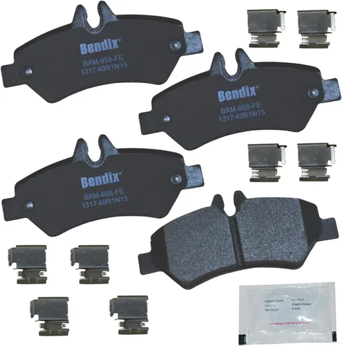 Vista 328 de Bendix Priority1 CFC154 - Juego de pastillas de freno de disco para Avanti II, Century, LeSabre, Regal, Riviera, chasis comercial, DeVille