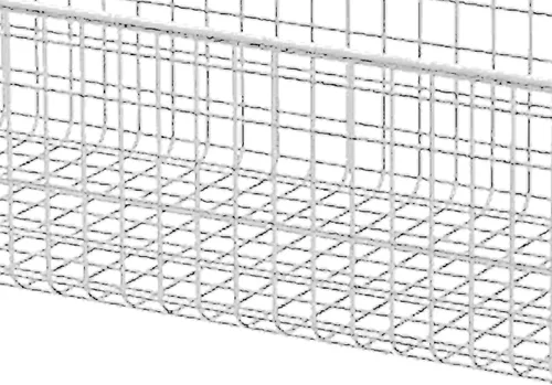 Vista 8 de Hanging Kitchen Wire Baskets, Black Wall Mount Fruit Basket Organizer No Drilling Small Metal Holder for Bathroom Cabinet Pantry Organization white