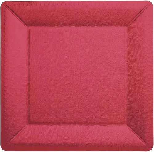 Vista 7 de Efavormart - Paquete de 10 bandejas cuadradas de 13 pulgadas, 1100 GSM, de cuero extra rígido con textura de cartón, platos para bodas de otoño