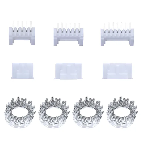 Vista 10 de CQRobot JST EL 4.5 mm de paso 2 pines conector electrónico IC macho, enchufes hembra carcasa y kit de terminales de crimpado en T macho/hembra. 50