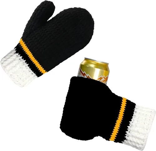 Vista 11 de Guantes de lana FunisFun para cerveza, guante tejido para beber con costuras para regalo de broma de elefante blanco, idea para fiestas previas al