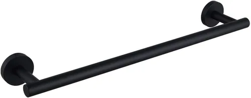 Vista 21 de kimzcn Toallero de mano negro mate de 9 pulgadas SUS 304 de acero inoxidable para montaje en pared de baño