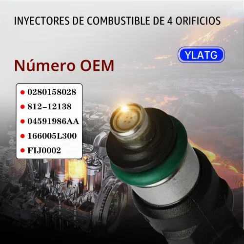 Vista 5 de Inyectores de combustible YLATG Inyectores para Dodge Avenger Challenger Charger para Chrysler 300 pacifica Sebring Town & Country V6 0280158028