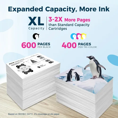 Vista 3 de Penguin 275XL 276XL Cartuchos de tinta para impresora Canon TS3720 TS3722 276 para impresora Pixma TR4720 TR4700 TR4722 TR4725 TS3500 TS3520 TS3522