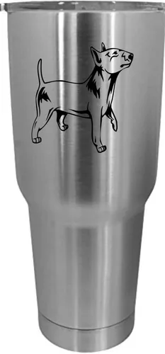 Vista 498 de Cairn Terrier - Vaso grabado con temática de perro, 30 onzas