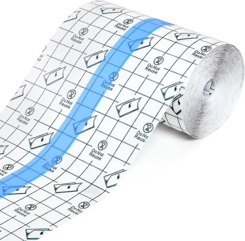 Vista 16 de OBTANIM Cinta adhesiva transparente impermeable para vendaje de piel para cuidado posterior de tatuajes (2 x 197 pulgadas)