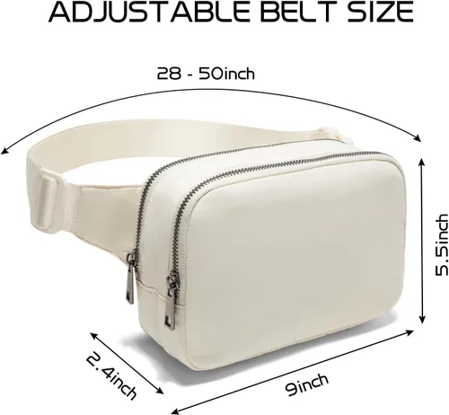 Vista 3 de Riñonera cruzada para mujer, bolsa de cinturón de moda de 1.5 L para mujer, cruzada con correa ajustable, riñonera cruzada, regalos para mujeres