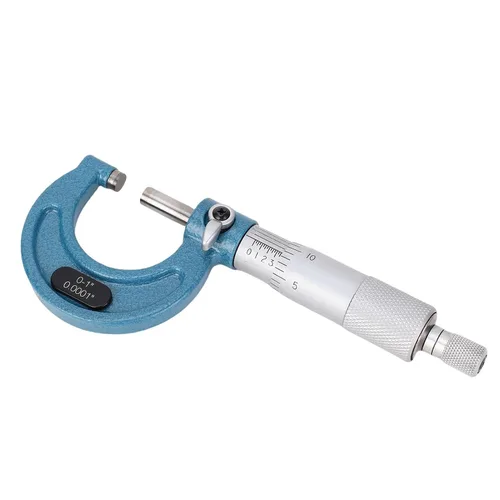 Vista 8 de Professional Outside Micrometer 0 1 Inch Range 0.0001 Graduation Machinist Tool with Tungsten Carbide Anvil for Precision Metalworking and