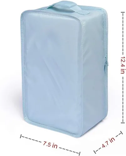 Vista 2 de Bolsas de viaje para zapatos, plegables, impermeables, organizador de zapatos, doble capa