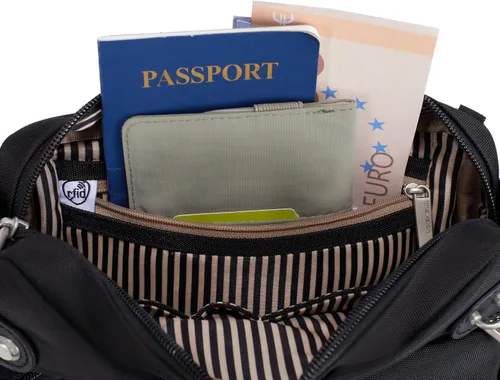 Vista 11 de Travelon - Bolso bandolera Heritage antirrobo, pequeño Negro