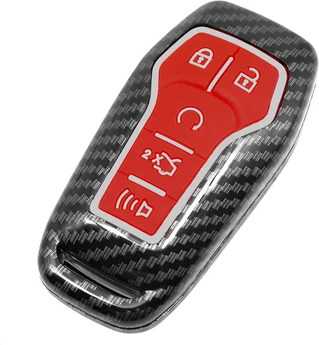 Vista 6 de Funda inteligente para llavero compatible con Ford Edge Explorer F-150 F-250 Fusion Mondeo Taurus para Mustang para Lincoln MKC MKX MKZ de goma