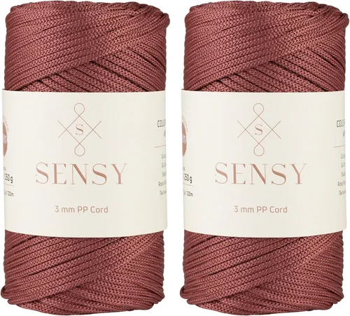 Vista 78 de Cuerda de poliéster Sensy Premium de 3 mm, 120 metros, 100% cordón de polipropileno, cuerda de macramé de 3 mm, cordón para bolsos de ganchillo