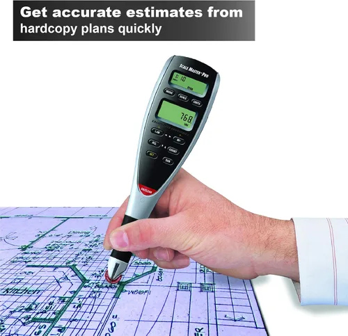 Vista 3 de Calculated Industries Paquete de herramientas de despegue de medidas de plan digital con calculadora de fracción de pies y pulgadas de construcción