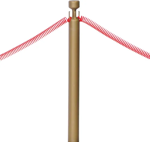 Vista 4 de Juego de soportes para cuerda, 1 juego por paquete, incluye 3 cuerdas flexibles de color rojo que se estiran de 9 a 30 pies
