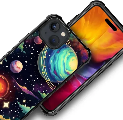 Vista 834 de Funda compatible con iPhone 15, diseño de elefantes africanos, diseño increíble a prueba de golpes, antiarañazos, carcasa trasera de policarbonato