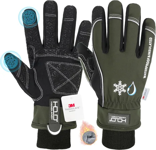 Vista 13 de HANDLANDY Winter Work Gloves, 3M Thinsulate Waterproof Insulated Glove for Men Women