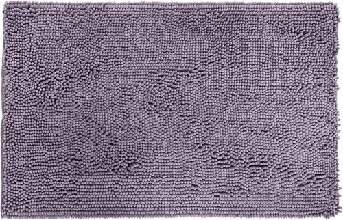 Vista 4 de Amazon Basics - Alfombra antideslizante de microfibra absorbente y mullida para baño, 21" x 34", color lavanda