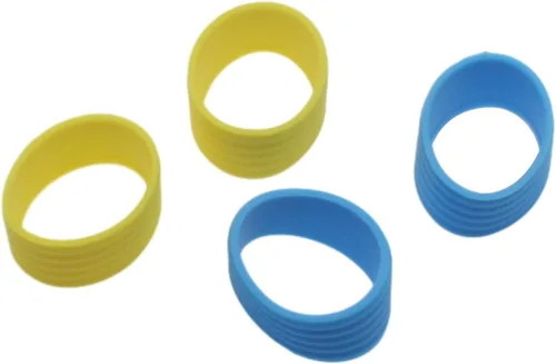 Vista 2 de FDXGYH Agarre para raqueta de tenis, anillo de goma con agarre antideslizante para raqueta de tenis de bádminton absorbente en su lugar, color negro