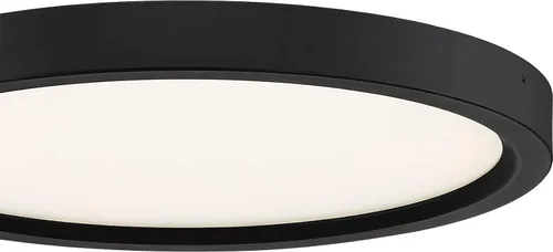 Vista 7 de Quoizel OST1711OI Outskirt - Lámpara de techo moderna de montaje súper empotrado, 1 luz, LED de 15 vatios, bronce aceitado