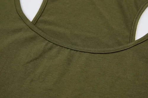 Vista 4 de Camisetas sin mangas de algodón para hombre, ajuste seco, gimnasio, culturismo, entrenamiento, fitness, muscular, camisetas sin mangas