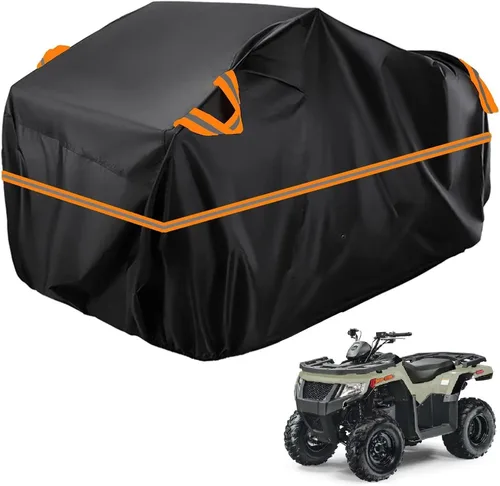 Vista 103 de Cubierta para ATV impermeable compatible con Arctic Cat H1 EFI TRV Cruiser 4x4 2011, cubierta de 210D para vehículos de 4 ruedas, cubierta para quad