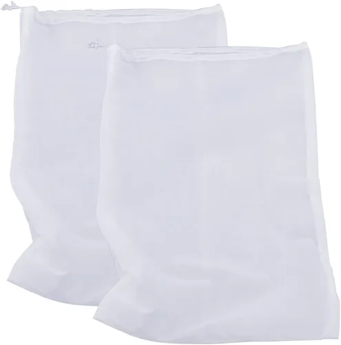 Vista 5 de Bolsa coladora de nailon de 75 micrones, bolsa de filtro de alimentos multiusos de grado alimenticio para leche de nueces, jugo, cerveza fría, 2