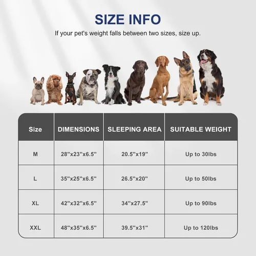 Vista 5 de FURTIME Cama Ortopédica para Perros para Perros Pequeños - Camas de Sofá para Perros Pequeños Lavables, Cama de Sofá de Espuma de Apoyo