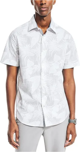 Vista 6 de Nautica Camisa de manga corta estampada Navtech Slim Fit para hombre