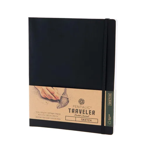 Vista 8 de Cuaderno de bocetos Travelers Dot Grid Pentalic Art, libre de ácidos