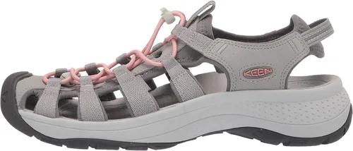 Vista 7 de KEEN Astoria West - Sandalias deportivas con puntera cerrada para mujer, Negro Gris, 12