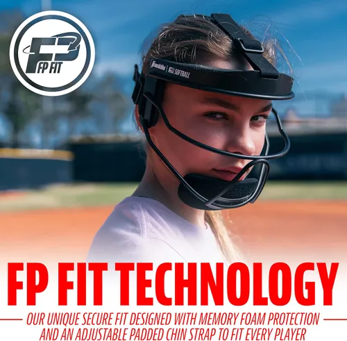 Vista 8 de Franklin Sports Softball Face Mask for Fielders - Girls Youth Face Shield for Infielders - Kids Fielding Guard for Fastpitch + Slowpitch Softball