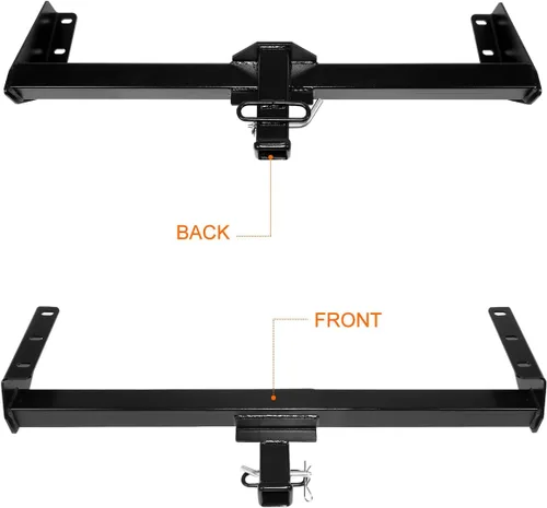 Vista 3 de Enganche de remolque de remolque clase 3 receptor de 2 pulgadas compatible con 05-20 Frontier/09-12 Equator, negro