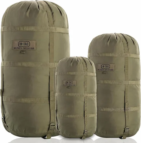 Vista 7 de M-Tac Saco de compresión para saco de dormir militar resistente al agua, bolsa de compresión ligera de nailon para viajes, campamento, senderismo