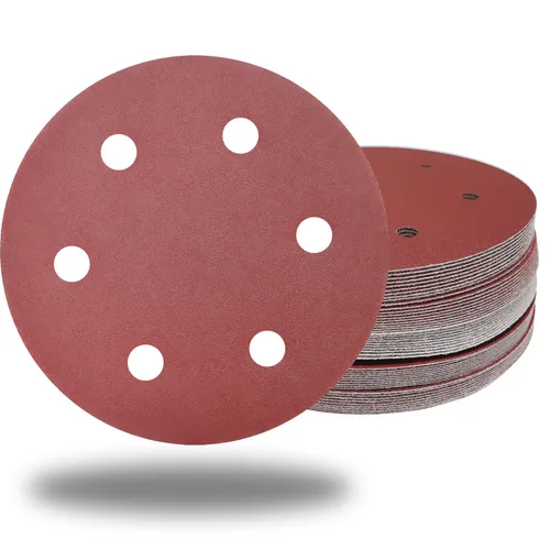 Vista 11 de 50 Discos de Lijado para Paneles de Yeso de 9 Pulgadas con 6 Agujeros Grano 40 - Disco de Lijadora de Óxido de Aluminio de 9" con Gancho y Bucle