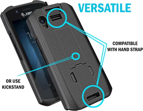 Vista 3 de Nakedcellphone Kickstand para Zebra TC21 TC26 Funda de teléfono - Negro