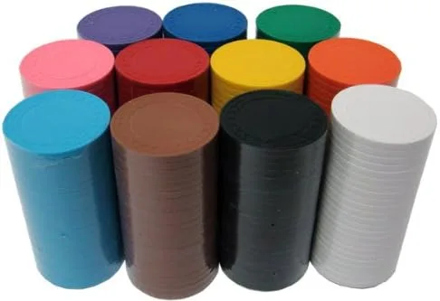 Vista 3 de Brybelly Diamond Ring Poker Chip compuesto de arcilla de 0.30 oz - Paquete de 50 (negro)
