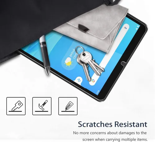 Vista 3 de Orzero Paquete de 2 protectores de pantalla de vidrio templado compatible con Lenovo Tab M8 de 3ª/2ª/1ª generación de 8 pulgadas, protector