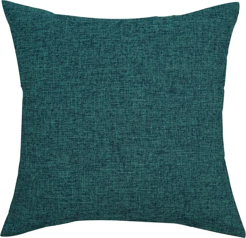 Vista 19 de TangDepot Funda de cojín de lino sintético con forro pesado, funda de almohada, fundas de almohada decorativas, para interiores y exteriores, funda