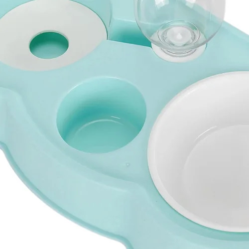 Vista 8 de Dispensador de agua para cachorros, alimentador automático doble para gatos, dispensador de agua para mascotas, dispensador de agua para gatos