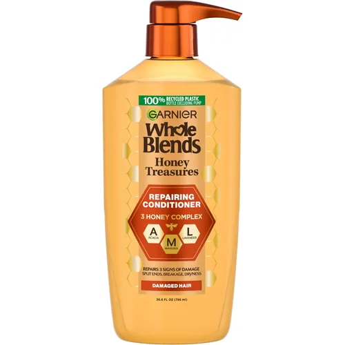 Vista 11 de Garnier Whole Blends Honey Treasures - Acondicionador reparador, para cabello seco y dañado, 3 onzas líquidas (tamaño de viaje), 1 unidad