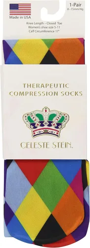 Vista 69 de Celeste Stein calcetines de compresión terapéutica, 15 a 20 mmHg, 1 par, CMPS2-1089, 1, 1