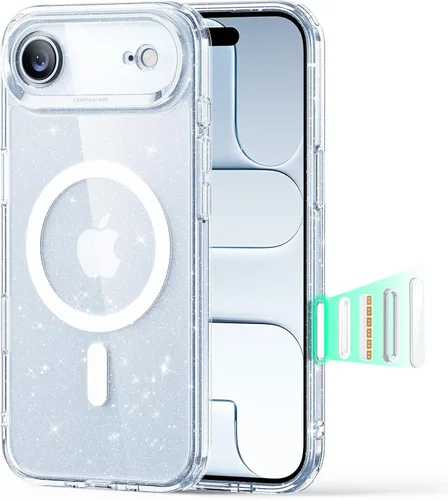 Vista 84 de ESR Funda para iPhone 14 Plus, compatible con MagSafe, protección de grado militar a prueba de golpes, resistente al amarillamiento, funda magnética