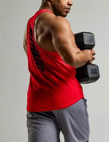 Vista 3 de ATHLIO - Camiseta deportiva sin mangas para hombre, Dry Fit, espalda en Y, para entrenamiento muscular, fisicoculturismo, gimnasio, paquete de 3