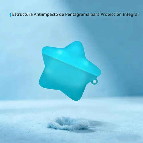 Vista 7 de Funda para AirPods Pro de 2ª/1ª generación, funda con estrella que brilla 1. Estrella luminosa azul